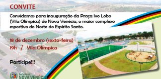 Vila Olímpica será inaugurada na próxima sexta-feira em Nova Venécia