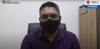 Vice-prefeito de Nova Venécia, Paulo Roberto, fala da imunização contra o Covid-19.
