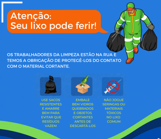 Prefeitura de Nova Venécia alerta sobre descarte de objetos perfurocortantes junto ao lixo comum