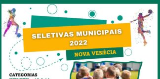 Secretaria de Esportes de Nova Venécia divulga tabela das Seletivas dos Jogos Escolares