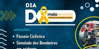Prefeitura de Nova Venécia promove “DIA D” do maio amarelo com passeio ciclístico e simulação de acidente apresentada pelo corpo de Bombeiros