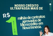 Nosso Crédito ultrapassa mais de R$ 1 milhão de contratos aprovados de Microcrédito em Nova Venécia