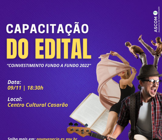Capacitação do Edital Cultural “Coinvestimento fundo a fundo 2022”