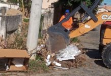 Secretaria de Serviços continua a todo vapor realizando serviço de limpeza no município