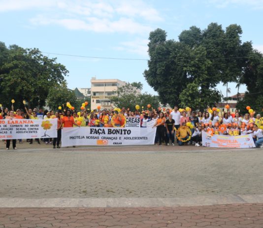 Maio Laranja: Nova Venécia se mobiliza em passeata no centro da cidade