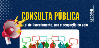 Comissão de Revisão de Leis disponibiliza questionário de participação popular para sugestão de atualização de Lei de Parcelamento uso e ocupação do solo