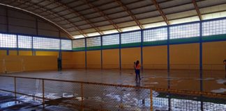 Quadra do bairro Aeroporto recebe pintura e lavagem interna e limpeza em seu entorno