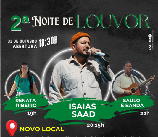 Prefeitura irá realizar no dia 31 de outubro a “2ª Noite de Louvor”