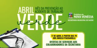 Secretaria de Saúde de Nova Venécia realiza ação Abril Verde com foco nos colaboradores da área