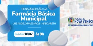 Nova Venécia amplia distribuição de medicamentos com mais uma Farmácia Básica Municipal