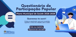 Nova Venécia inicia elaboração do Plano Municipal de Saúde com participação popular