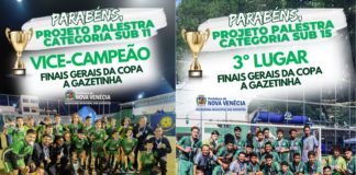 Projeto Palestra de Nova Venécia sobe pódio nas finais gerais da Copa A Gazetinha
