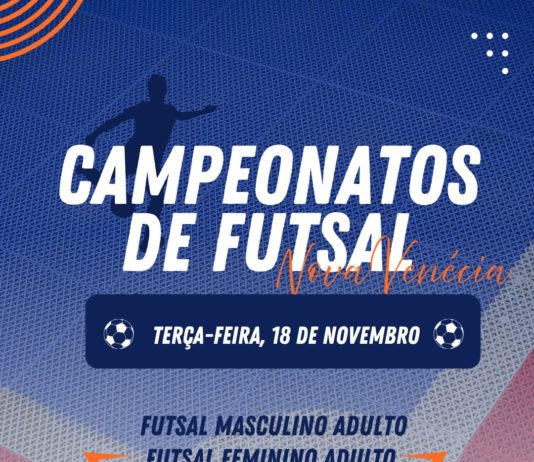 Prefeitura de Nova Venécia inicia campeonatos de futsal na próxima semana
