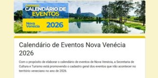 Promotores de eventos de Nova Venécia têm até o dia 20 de dezembro para realizar cadastro junto ao Calendário Oficial