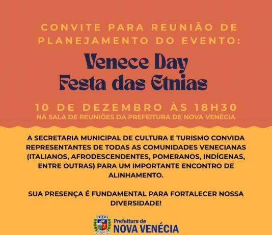 Nova Venécia faz reunião hoje com comunidades para planejar aniversário de emancipação política