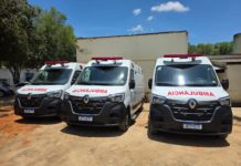 Seis ambulâncias novas: Prefeitura de Nova Venécia reforça frota e amplia atendimento à população
