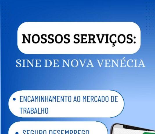 Sine de Nova Venécia é porta de entrada para o mercado de trabalho