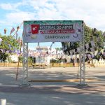 Praça Adélio Lubiana decorada para o evento
