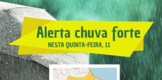 INPE por meio da Defesa Civil emite alerta de chuva forte para esta quinta-feira (11)