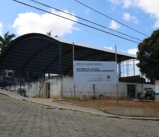 Obra da quadra poliesportiva do bairro Margareth entra em fase de finalização