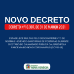 NOVO DECRETO 31 03 2021