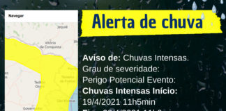 Defesa Civil de Nova Venécia alerta para chuvas intensas no município