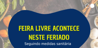 Feira livre acontece neste feriado seguindo medidas sanitárias