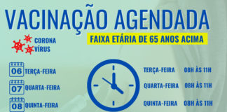 Covid-19: Nova Venécia recebe mais 1520 doses de vacina e realiza vacinação agendada nesta semana para a faixa etária de 65 anos acima