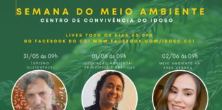 Centro de Convivência do Idoso realiza Semana do Meio Ambiente online.