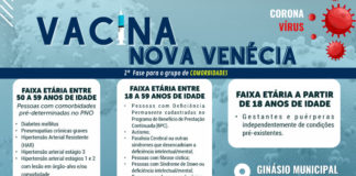 Pessoas com comorbidades começam a ser imunizadas contra a Covid-19 em Nova Venécia