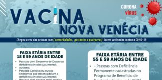 Nova Venécia inicia vacinação contra Covid-19 para pessoas com comorbidades nesta quinta e sexta