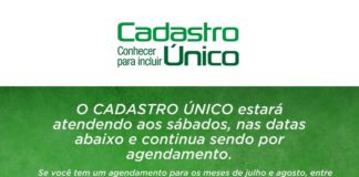 Cadastro Único e Bolsa Família funcionará aos sábados para atender agenda do Programa