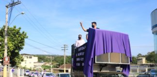 Prefeitura de Nova Venécia realiza carreata e enfatiza conscientização da campanha “Junho Violeta”