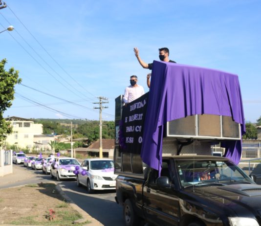 Prefeitura de Nova Venécia realiza carreata e enfatiza conscientização da campanha “Junho Violeta”