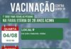 Covid-19: Nova Venécia inicia vacinação para pessoas de 28 anos acima
