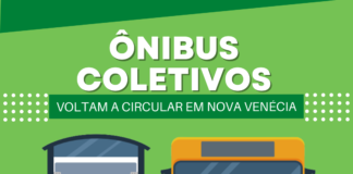 Ônibus coletivos voltam a circular em Nova Venécia aos domingos e feriados