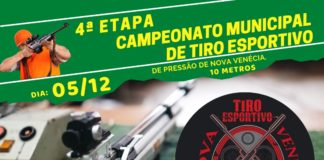 Final do Primeiro Municipal de Tiro Esportivo acontece no domingo dia 5