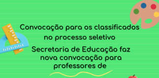 Secretaria de Educação faz nova convocação para professores de Arte, Redação e Ensino Religioso