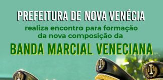 Prefeitura de Nova Venécia realiza encontro para formação da nova composição da Banda Marcial Veneciana