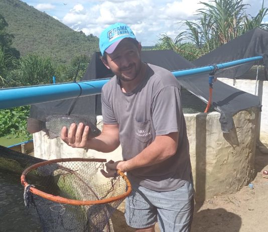 Prefeitura de Nova Venécia investe em piscicultura junto a produtor rural do município