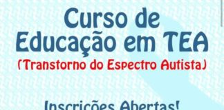 Inscrições abertas para curso Educação em TEA (transtorno do espectro autista)