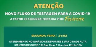 Nova Venécia implanta novo fluxo de testagem da Covid-19