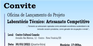 Prefeitura Municipal de Nova Venécia realizará a Oficina de Lançamento do Projeto Laboratório Técnico