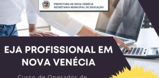 EJA profissional inédita na rede municipal de Nova Venécia