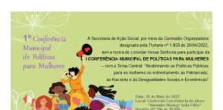 A Prefeitura de Nova Venécia convida a população para 1ª Conferência Municipal de Políticas para Mulheres