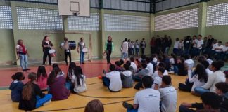 Projeto de banda marcial é apresentado aos alunos da EMEFTI Professora Arlene Geraldo