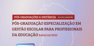 Secretaria Municipal de Educação divulga abertura de inscrições para pós-graduação em gestão escolar na modalidade a distância em campi dos Ifes