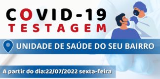 A Secretaria de Saúde informa mudanças de testagens e vacinação para Covid-19 e influenza