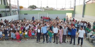 Estado e município de Nova Venécia em parceria revitalizam prédio compartilhado de suas escolas