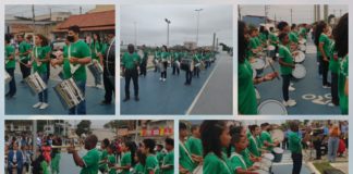 Banda Marcial Veneciana – Prof. Arlene Geraldo faz apresentação no VII Festival de Bandas e Fanfarras de Jaguaré